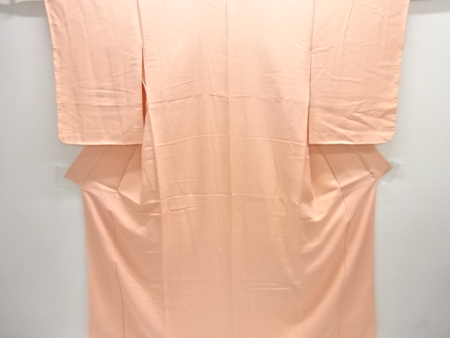 紗綾型に菊蘭模様織り出し色無地着物